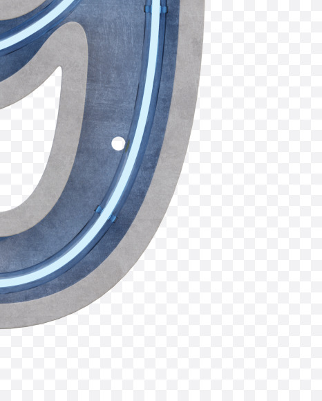 9 from Concrete Neon Light Letters View 1 on Yellow Images Creative Fonts - S66824