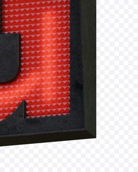 Letter G from Traffic Lights - 3D Lettering View 5 on Yellow Images Creative Fonts - S67107