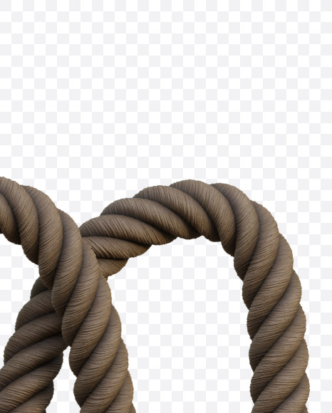 lowercase m from Rope - 3D Lettering View 1 on Yellow Images Creative Fonts - S66907