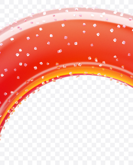 Letter C from Gummy-sugar Candy on Yellow Images Creative Fonts - S66702
