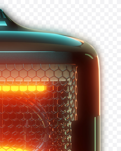 5 from Nixie Tube Alphabet on Yellow Images Creative Fonts - S67175