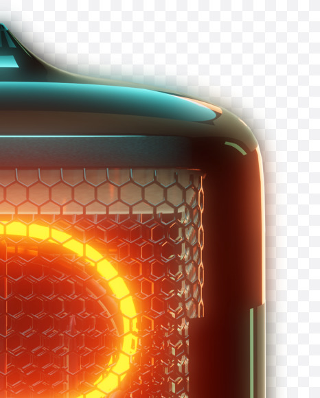 3 from Nixie Tube Alphabet on Yellow Images Creative Fonts - S67173