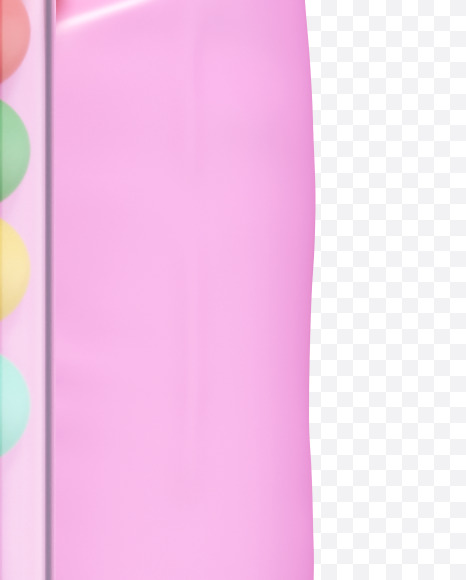 Letter U from Pink Toy font on Yellow Images Creative Fonts - S67374