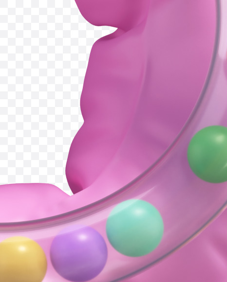 3 from Pink Toy font on Yellow Images Creative Fonts - S67382