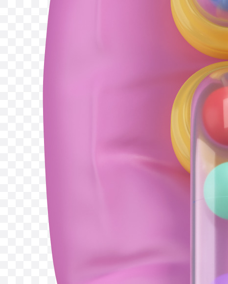 Letter K from Pink Toy font on Yellow Images Creative Fonts - S67364
