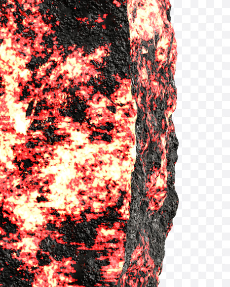 0 from Hot lava alphabet on Yellow Images Creative Fonts - S67424