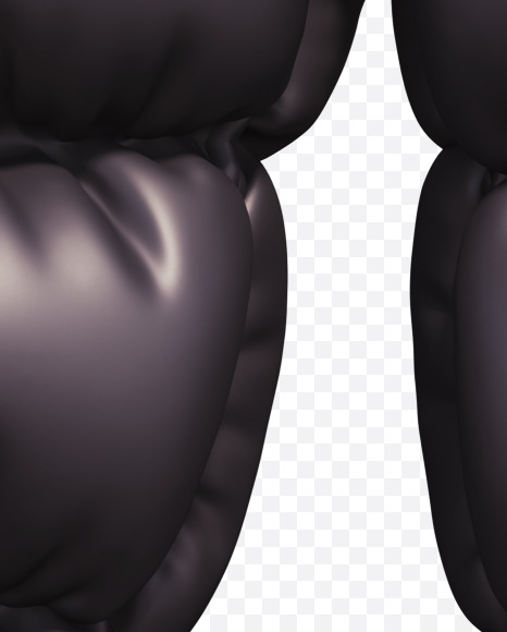 Letter M from Black Puffer font on Yellow Images Creative Fonts - S67655