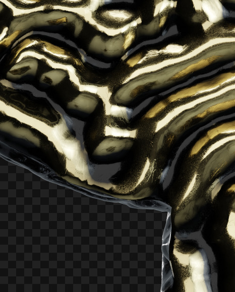 $ from Organic Pattern Gold on Yellow Images Creative Fonts - S67769