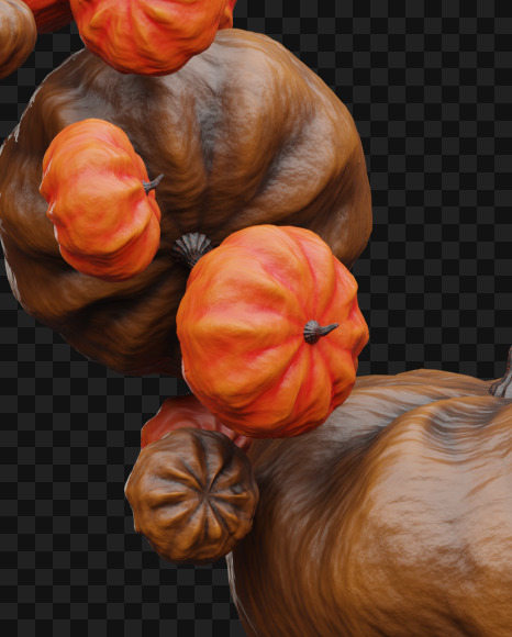 Letter M from Pumpkin font on Yellow Images Creative Fonts - S67787