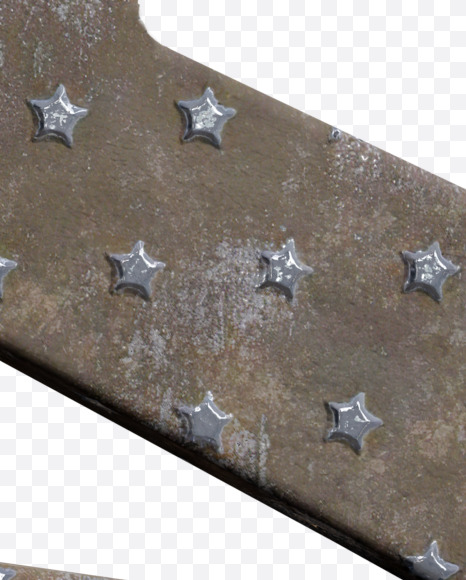 5 from Star Metal Plate Alphabet on Yellow Images Creative Fonts - S67849