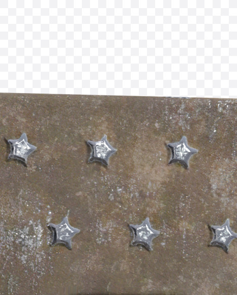 8 from Star Metal Plate Alphabet on Yellow Images Creative Fonts - S67852