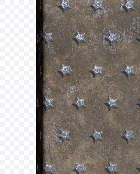 Letter O from Star Metal Plate Alphabet on Yellow Images Creative Fonts - S67832