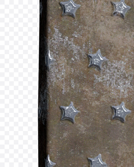 Letter F from Star Metal Plate Alphabet on Yellow Images Creative Fonts - S67823