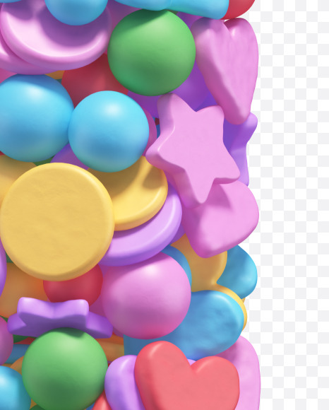 Letter J from Candy alphabet on Yellow Images Creative Fonts - S67907