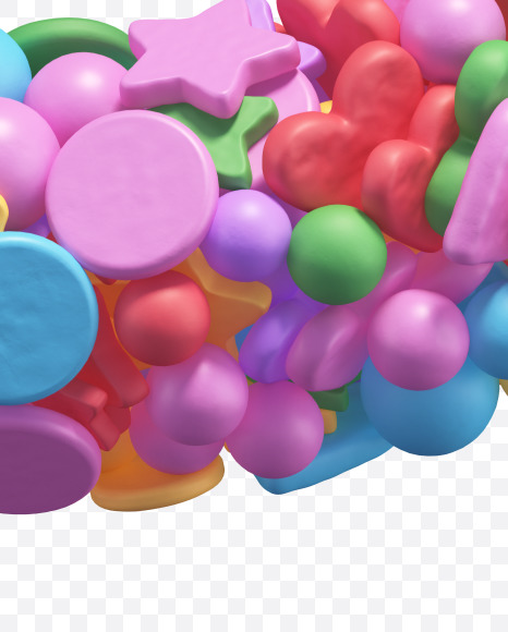 Euro from Candy alphabet on Yellow Images Creative Fonts - S67937