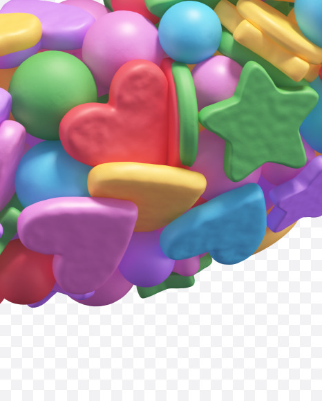 6 from Candy alphabet on Yellow Images Creative Fonts - S67929