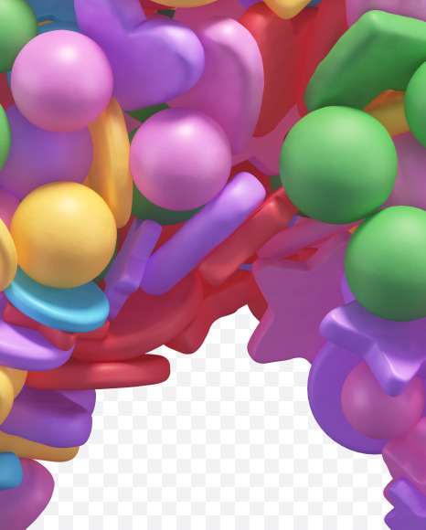 Letter X from Candy alphabet on Yellow Images Creative Fonts - S67921