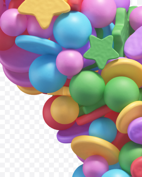 Letter Y from Candy alphabet on Yellow Images Creative Fonts - S67922