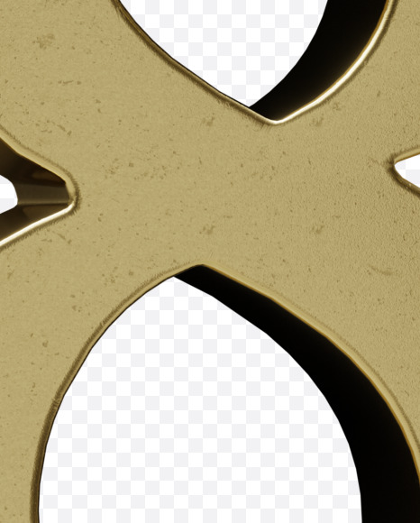 8 from Golden Bitcoin alphabet on Yellow Images Creative Fonts - S68274