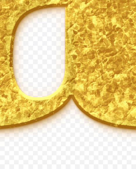 a_Golden-Font from Golden Font on Yellow Images Creative Fonts - S68911