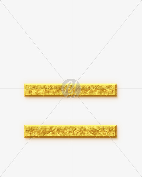 Equal_Golden-Font from Golden Font on Yellow Images Creative Fonts - S68952