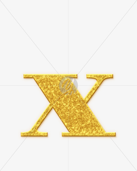 x_Golden-Font from Golden Font on Yellow Images Creative Fonts - S68934