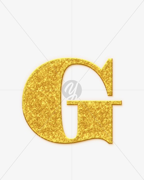 G-Uppercase_Golden-Font from Golden Font on Yellow Images Creative Fonts - S68983