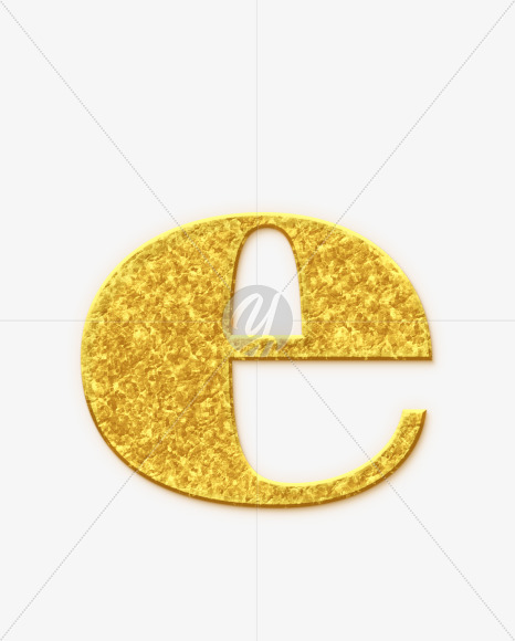 e_Golden-Font from Golden Font on Yellow Images Creative Fonts - S68915