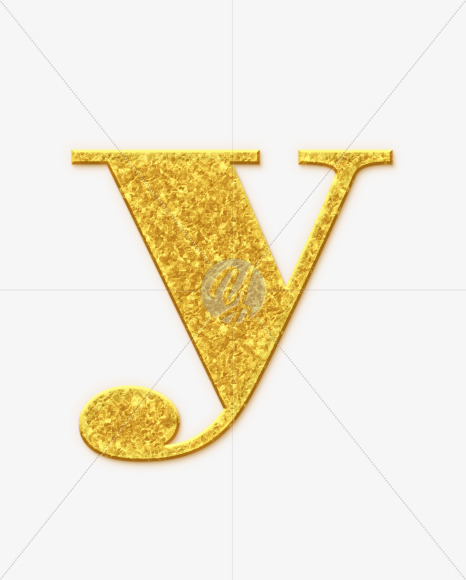 y_Golden-Font from Golden Font on Yellow Images Creative Fonts - S68935