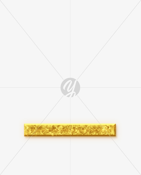 Hyphen_Golden-Font from Golden Font on Yellow Images Creative Fonts - S68955