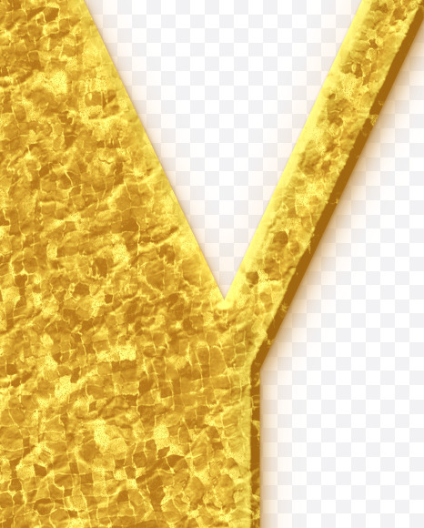 Y-Uppercase_Golden-Font from Golden Font on Yellow Images Creative Fonts - S68975