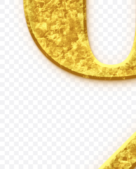 Percent_Golden-Font from Golden Font on Yellow Images Creative Fonts - S68959