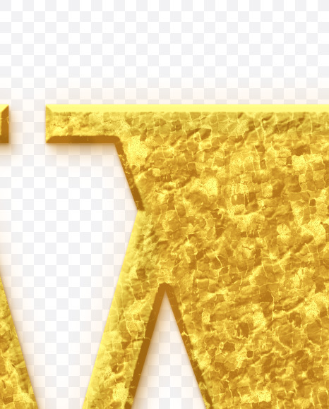 w_Golden-Font from Golden Font on Yellow Images Creative Fonts - S68933