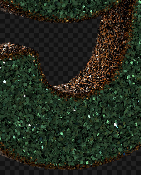 G 9 from Christmas Glitter Ornament Typeface on Yellow Images Creative Fonts - S69035