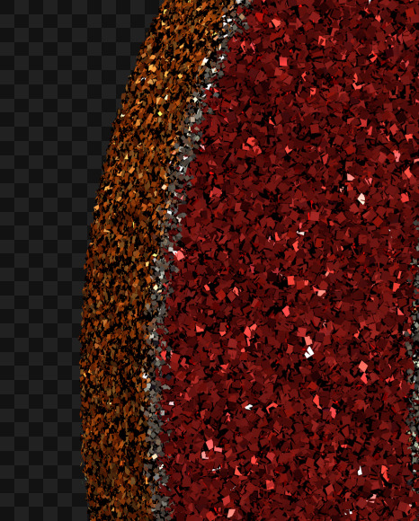 R C from Christmas Glitter Ornament Typeface on Yellow Images Creative Fonts - S68994