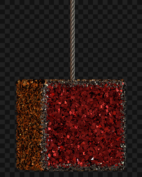 R Full stop from Christmas Glitter Ornament Typeface on Yellow Images Creative Fonts - S69000