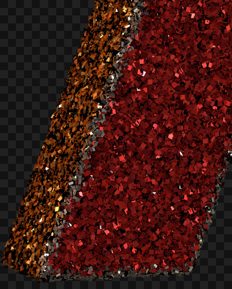 R A from Christmas Glitter Ornament Typeface on Yellow Images Creative Fonts - S69082