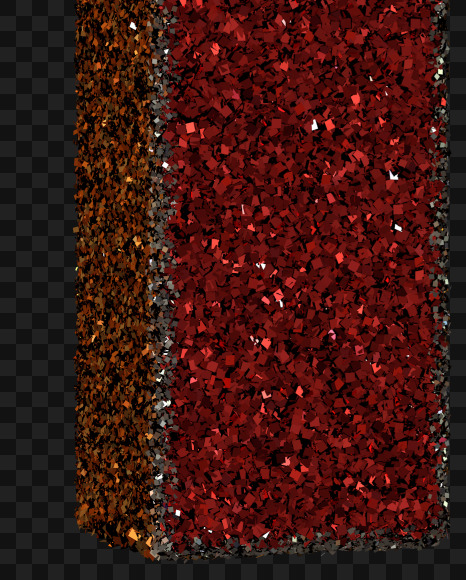 R R from Christmas Glitter Ornament Typeface on Yellow Images Creative Fonts - S69016