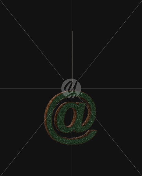 G at from Christmas Glitter Ornament Typeface on Yellow Images Creative Fonts - S69038