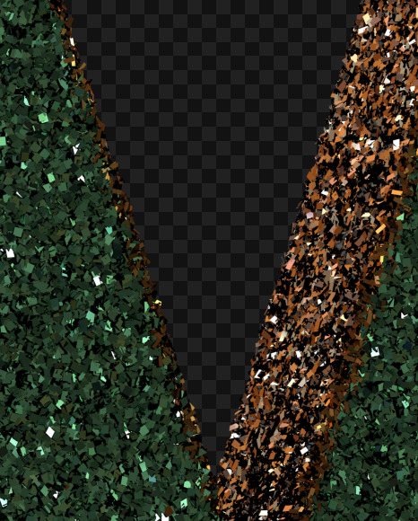 G V from Christmas Glitter Ornament Typeface on Yellow Images Creative Fonts - S69067