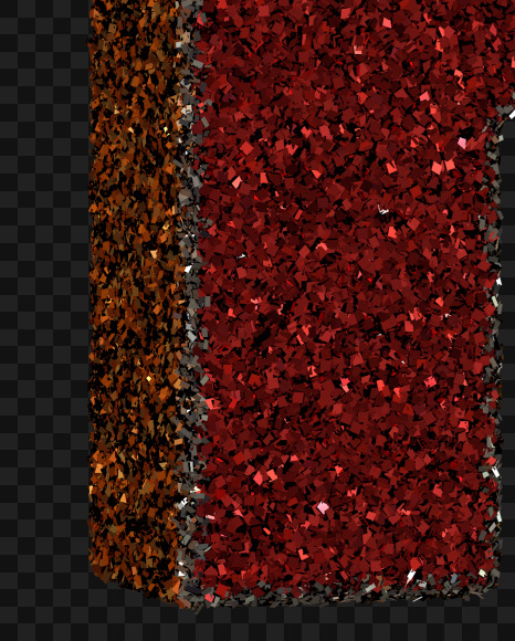 R K from Christmas Glitter Ornament Typeface on Yellow Images Creative Fonts - S69007