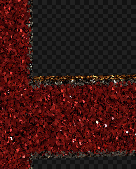 R F from Christmas Glitter Ornament Typeface on Yellow Images Creative Fonts - S68999