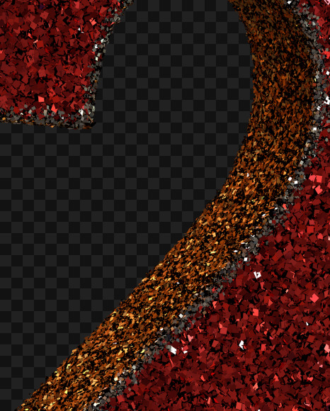 R 2 from Christmas Glitter Ornament Typeface on Yellow Images Creative Fonts - S69074