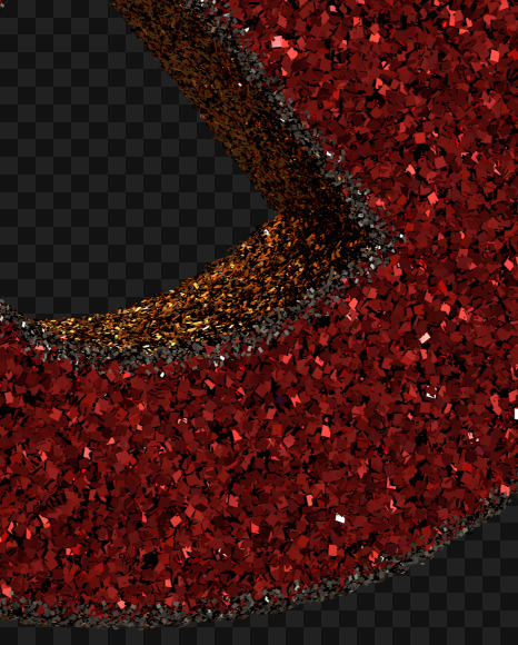 R ampersand from Christmas Glitter Ornament Typeface on Yellow Images Creative Fonts - S69083