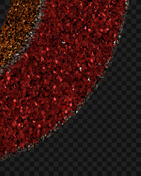 R O from Christmas Glitter Ornament Typeface on Yellow Images Creative Fonts - S69011