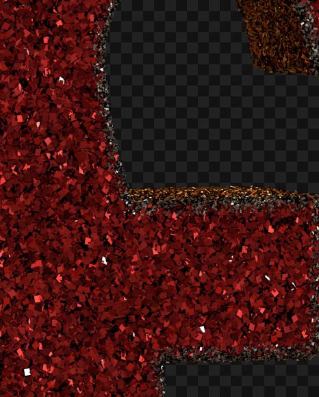 R GBP from Christmas Glitter Ornament Typeface on Yellow Images Creative Fonts - S69002