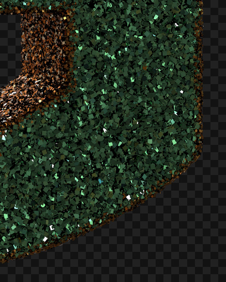 G G from Christmas Glitter Ornament Typeface on Yellow Images Creative Fonts - S69047