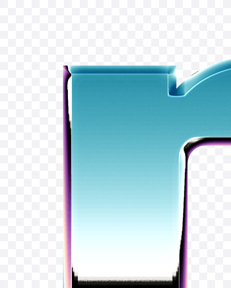 n_Lowercase_ChromeAlphabet from 80's Chrome Alphabet on Yellow Images Creative Fonts - S69251