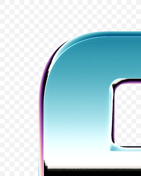 e_Lowercase_ChromeAlphabet from 80's Chrome Alphabet on Yellow Images Creative Fonts - S69242