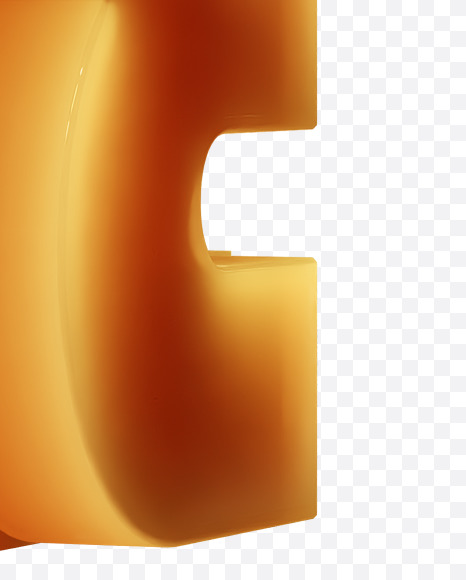 Letter E from Glowing double-font alphabet on Yellow Images Creative Fonts - S69300